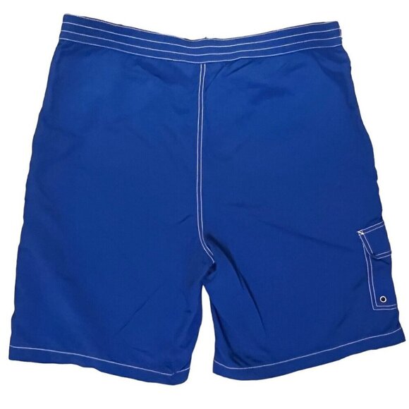 Ralph Lauren Polo Swim Suit Men's Size XL Blue White Stitching Board Shorts - Picture 2 of 3